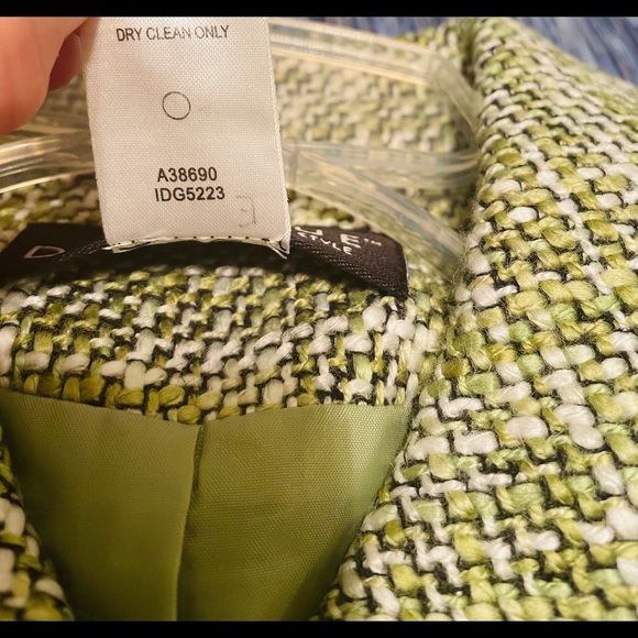 Dialogue Tweed Acrylic/Linen Blend Button Coat - Picture 10 of 11